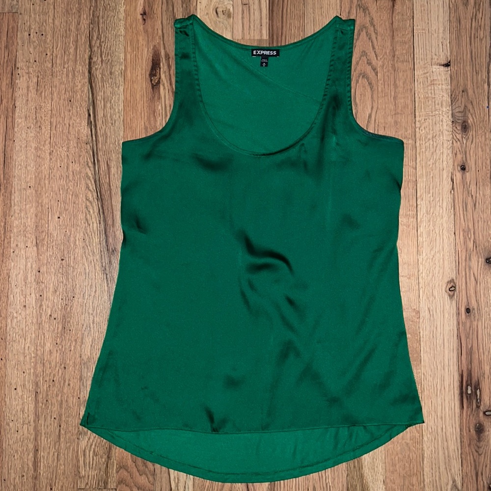 Express Satin Front Tank Size M